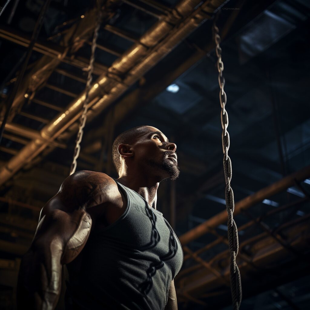 athletic man practicing gymnastics keep fit (1)